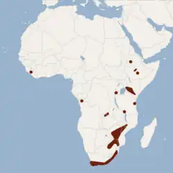 Map of range