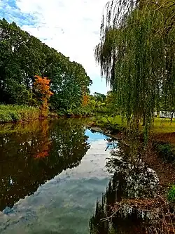 Lower Pocantico River, rerouted in the 1920s