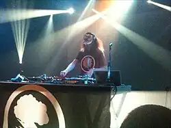 DJ Elephant Power performing at Le Botanique, Brussels, November 2010