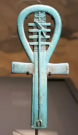 Djed amulet, Gebel Barkal, 25th Dynasty. Ânkh-Djed-Ouas (British Museum, EA 54412)