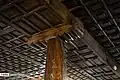 The mosque's ceiling
