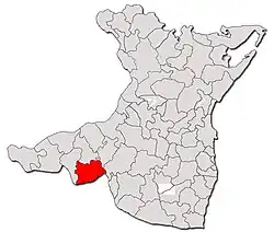 Location in Constanța County