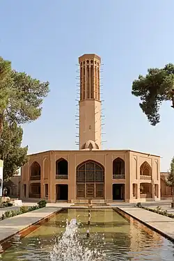 The windcatcher of Dowlatabad Garden in Yazd, Iran: one of the tallest existing windcatchers
