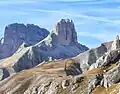 East aspect (centered) with Croda dei Rondoi behind