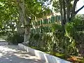 the house, built in 1785, and a spring-fed basin and fountain at the Domaine de Baudouvin