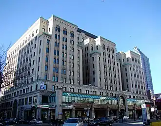 Dominion Square Building on the North side of Dorchester Square