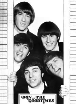 Don and the Goodtimes in 1966. From top to bottom: Don McKinney, Charlie Coe, Rob Overman, Bobby Holden, Don Gallucci