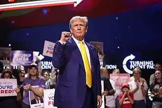 Donald Trump at a Turning Point event in June 2024