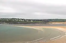 The dangerous Doom Bar at low tide