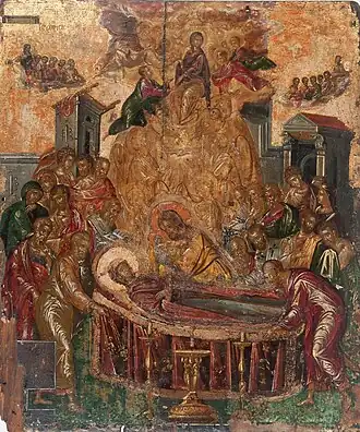Image 19Dormition of the Virgin by El Greco, an example of the Cretan School (from Culture of Greece)