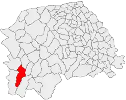 Location in Suceava County