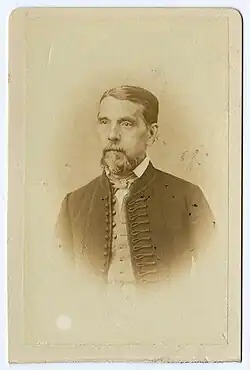 Sepia-toned portrait of József Dorner.