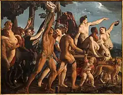 Trimph of Baccus by Dosso Dossi for Alfonso's camerino d'alabastro