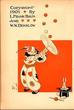 Copyright-page illustration of a performing clown from Clown Country.