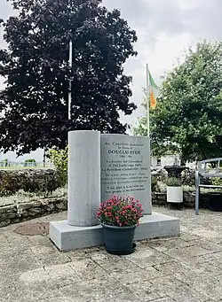 The Hyde Monument at the crossroads within Frenchpark Village
