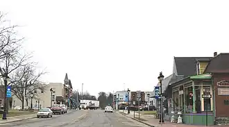 Leroy Street at Shiawassee, looking south