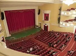 The main stage inside the Drama Theater Named After A. V. Lunacharsky