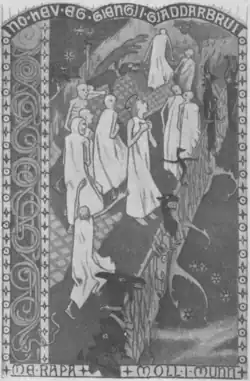 Gjallarbrui. Illustration by Gerhard Munthe, 1904.