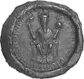 Seal of Conrad II (1029), with a depiction of the eagle-sceptre