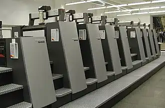 8-color Speedmaster CD 74 press with coating unit
