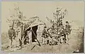 Drummer boys off duty, playing cards in camp, winter of 1862