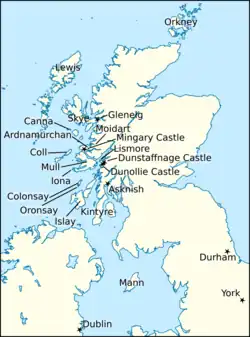 Map of Britain and Ireland
