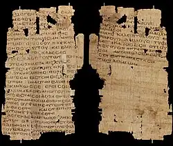 Recto (left) — verso (right)