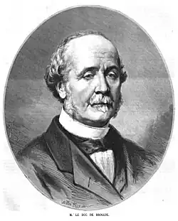 Drawn portrait of a man.