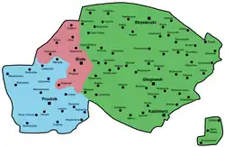 Location of Głogówek and Prudnik