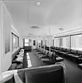 Original interior of a Dulles mobile lounge