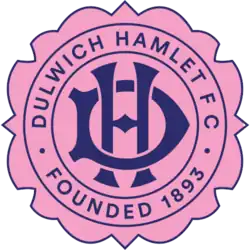 Original Dulwich Hamlet emblem created in 1893, and reintroduced in 2018 to celebrate the 125th anniversary of the club