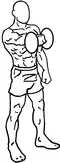 Dumbbell raise end