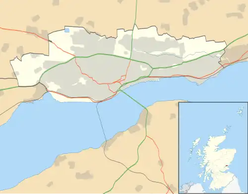 Ninewells Hospital is located in Dundee City council area