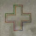 Registration pattern of 50 Swiss franc (8th series) (transmission)