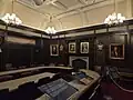 Durham Town Hall Mayor's Chamber, showing one side of the room