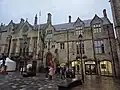 A view of the Town Hall from the outside, showing the current entrance.