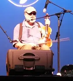 Dwight Diller with fiddle, in 2009