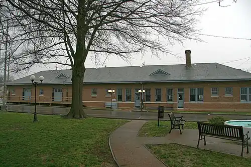 The Amtrak Station in Newbern, TN