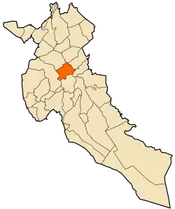 Location of Aïn Maabed within Djelfa Province