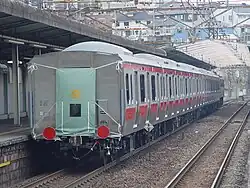 Cars 1 to 7 on delivery from Tokyu Car's Yokohama factory, March 2006