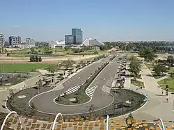 Perth Stadium Bus Station, consisting of 22 stands and currently serviced by nine Transperth bus routes
