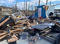 Image 41EF3 damage to a home in Fultondale, Alabama. (from Tornadoes of 2021)