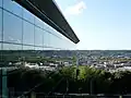 North face of EMPAC with glass façade