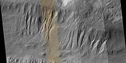 Wide view of gullies