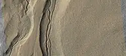 Close view of gully channels Picture is about 1 km across.