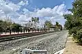 Redlands–Esri station site, under construction in March 2021