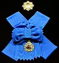 First-class badge, sash and star