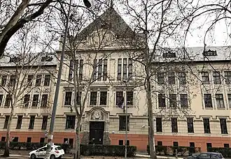 Mihajlo Pupin secondary school of electrical engineering by Bela Paklo i Štrob Mikša, 1921