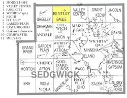 Location within Sedgwick County