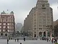 Palace Hotel on left, Peace Hotel on the right, 2010